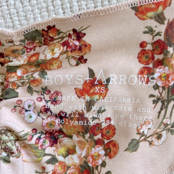 RARE Set! Boys and Arrows Bikini Blush Micro Floral Bikini - Picture 3 of 10